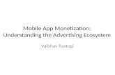 Mobile App Monetization: Understanding the Advertising Ecosystem Vaibhav Rastogi