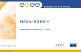 INFSO-RI-508833 Enabling Grids for E-sciencE   NA2 in EGEE-II Hannelore H¤mmerle, CERN