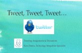 Tweet, Tweet, Tweet Tweeting Assignments & Discussions Kara Damm, Technology Integration Specialist