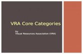 By Visual Resources Association (VRA) VRA CORE CATEGORIES