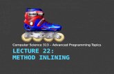 Lecture 22: Method  Inlining