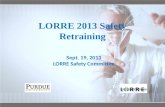 LORRE 2013 Safety Retraining