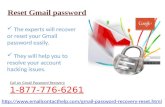 Need Gmail password reset? Call anytime @ 1-877-776-6261