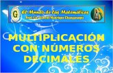 Multiplicación de decimales   1º