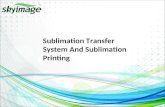 Sublimation Transfer System And Sublimation Printing