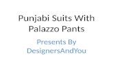 Punjabi Suits Designs | Latest Palazzo Pant Style Salwar suit | Indian Designer Boutique Dress â€“ DNU