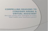 Compelling Reasons to Consider Hiring a Virtual Assistant