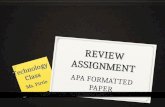 Apa review assignment