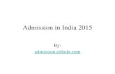 Admission  in india
