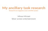 Research on ancillary task -Minoo