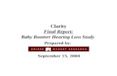 Baby Boomer Hearing Loss Survey