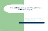 1 Facilitating Effective Meetings Ruth A Johnston, Ph.D. ruthj@u.  206 685 9838
