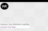 Improve your website usability to increase sales