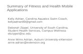 Summary of fitness and health mobile apps