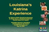 Louisiana's Katrina Experience - Teachable Moments: Rebuilding and Preparing for the Future