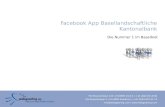 Facebook App Basellandschaftliche Kantonalbank