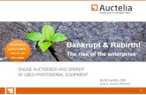Auctelia survey bankrupt & rebirth