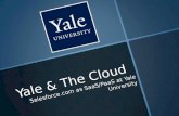 Yale & The Cloud   as SaaS/PaaS at Yale University
