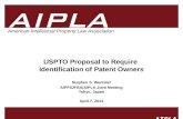 USPTO Proposal to Require  Identification of Patent Owners