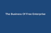 The Business Of Free Enterprise. Enterprise Vs. Entrepreneur Enterprise Business organization Entrepreneur Introduce new and better goods and services