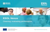 Http://esol.  Cleaning: evaluating performance ESOL Nexus