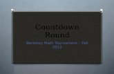 Countdown Round
