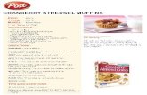 Post Recipe Cranberry Streusel Muffins