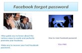 Dial 1-866-224-8319 Facebook forgot password whenever you want