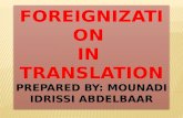 Foreignization & domestication