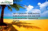 High guality Sublinova Sublimation Dye Ink For Sublimation Transfer Paper