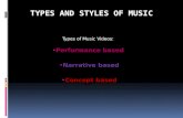 Types and styles of music videos