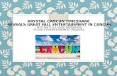 Krystal Cancun Timeshare Reveals Great Fall Entertainment in Cancun