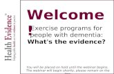Exercise programs for people with dementia: What's the evidence?