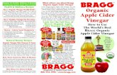 Bragg's Organic Apple Cider Vinegar - Bragg Live - _ Cider Vinegar Look for the full line of ... Recipes for Health, Wellness Beauty ... Bragg Organic Apple Cider Vinegar is the best