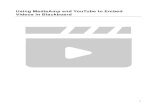 Using MediaAmp and YouTube to Embed Videos in Blackboard · PDF file 9. Once your video has successfully uploaded to “YouTube”, you will receive an auto-generated e-mail from YouTube.