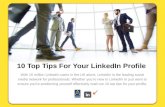 Top tips for LinkedIn - how to stand out from the crowd