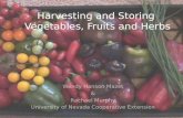 Grow Your Own, Nevada! Fall 2011: Harvesting, Preserving and Winterizing