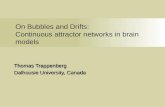 On Bubbles and Drifts: Continuous attractor networks in brain models Thomas Trappenberg Dalhousie University, Canada