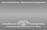 Video-hometraining / Video-interactiebegeleiding Marij Eli«ns 25 Oktober 2011 Associatie voor Interactie- en Thuisbegeleiding (AIT) Combinatie Jeugdzorg/Universiteit