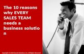 Top 10 Reasons Why Every Sales Team Needs  A Business Solution