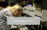 PhD students profiled