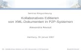 Kollaboratives Editieren  von XML-Dokumenten in P2P-Systemen