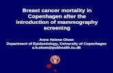 Breast cancer mortality in Copenhagen after the introduction of mammography screening