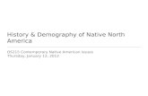 History & Demography of Native North America