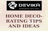 HOME DECORATING TIPS AND IDEAS