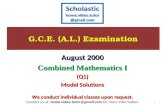 G.C.E. (A.L.) Examination