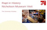 Rapt in History Nicholson Museum Visit