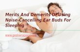 Merits And Demerits Of Using Noise-Cancelling Ear Buds For Sleeping