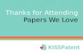 KISSPatent papers we love post dec 2014 event
