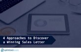 4 Approaches to Discover a Winning Sales Letter
